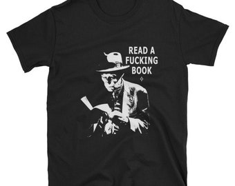 Burroughs - Read a Book - limited edition classic black tribute t-shirt - unisex