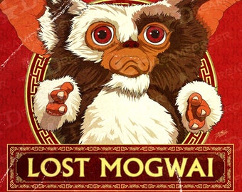 Gremlins "Lost Mogwai" Retro Missing Pet Flyer Art Prints