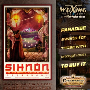 Firefly Sihnon Planetary Travel Poster WuXing Travel Agency series image 1