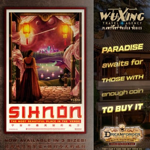 Póster de viaje planetario "Sihnon" de Luciérnaga (serie de la agencia de viajes WuXing)