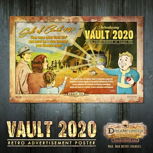 Fallout Poster Set of 5 - Instant Digital Download - Vault