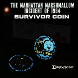 GB The Manhattan Marshmallow Incident of 1984 Survivor Metal Challenge Coin image 2