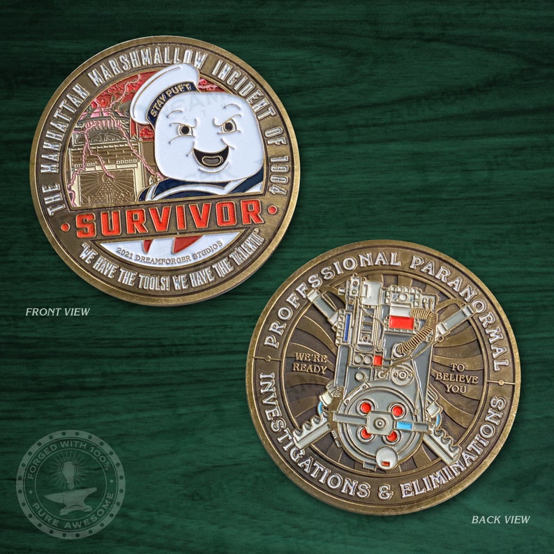 GB The Manhattan Marshmallow Incident of 1984 Survivor Metal Challenge Coin Coin