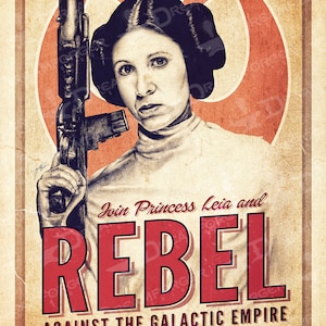 SW Rebel Princess Leia Recruitment Poster image 3