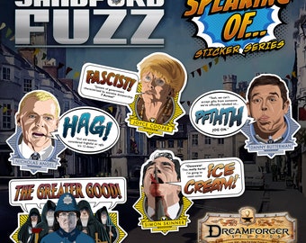 Hot Fuzz "Speaking Of..." Sticker Set (Volume 1)