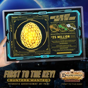 RPO "Free To The Key (Gunters Wollte)" Werbung Kunstdruck."