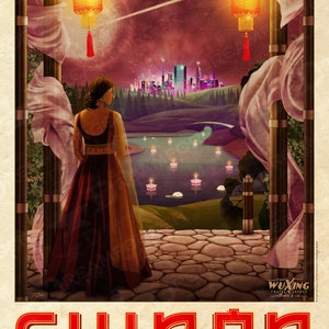 Firefly Sihnon Planetary Travel Poster WuXing Travel Agency series 11x17 inches
