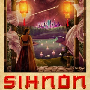 Firefly Sihnon Planetary Travel Poster WuXing Travel Agency series 18x24 inches