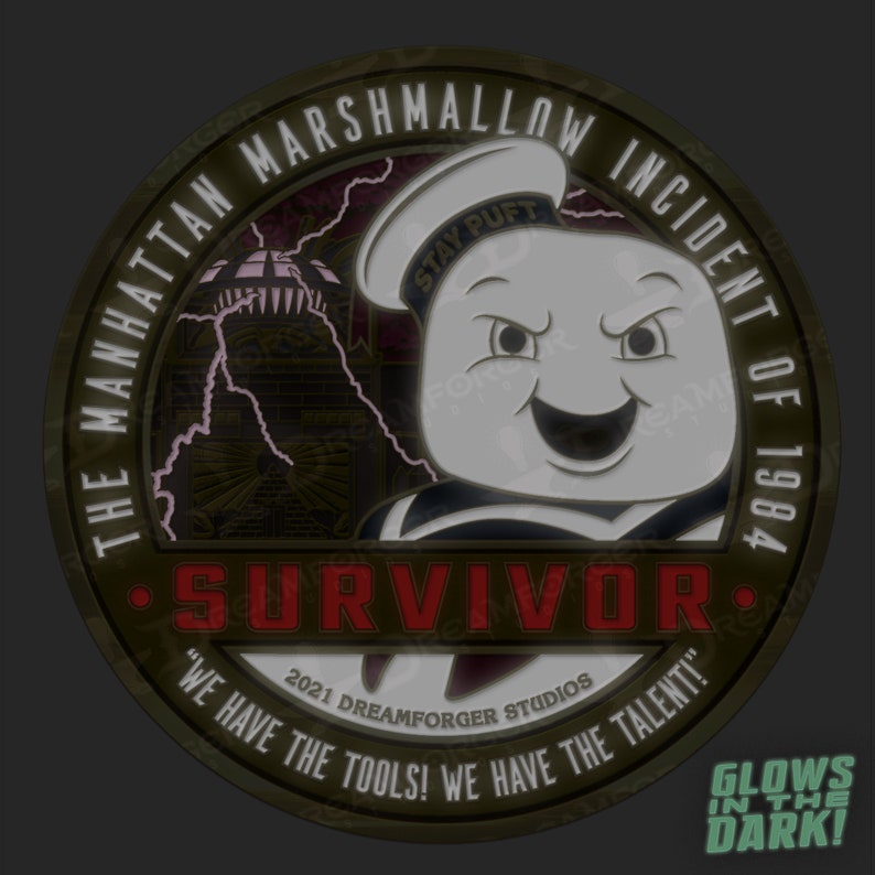 GB Marshmallow Incident Scientist Survivor Coin & Pin Bundle image 4