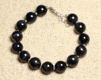Perles En Oeil De Tigre - 10 Boules Facettées 6mm - Pierre Naturelle Pour Création Bijoux DIY