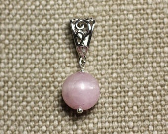 Stenen hanger ketting - Kunziet bal 12 mm