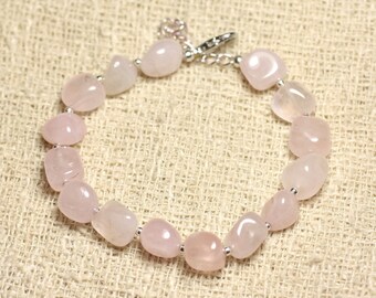 Perles En Quartz Rose 5-10mm - Lot De 10 Pièces - Pierres Naturelles Pour Création Bijoux