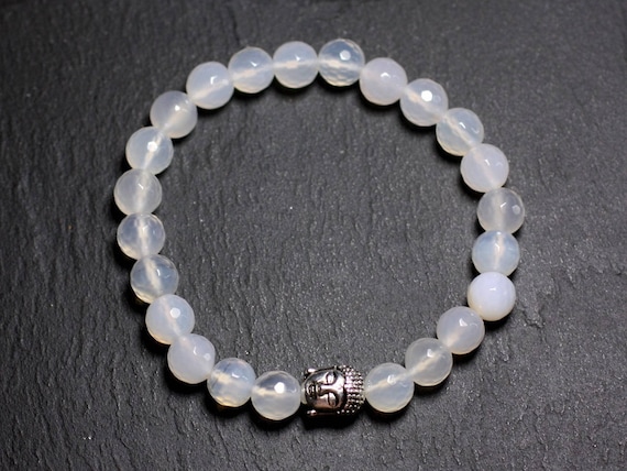 Bracelet Bouddha Et Perles De Sugilite 8mm - Fait Main En France