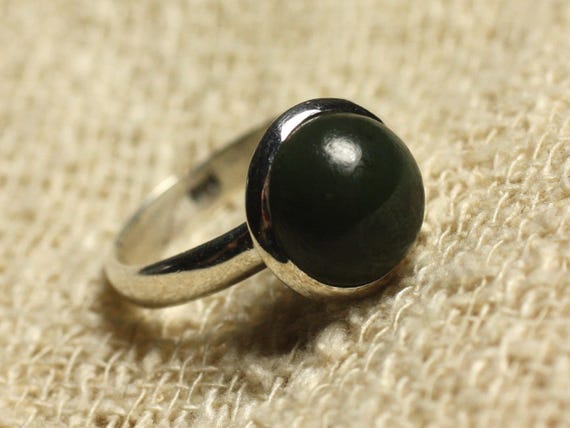 Bague en Jade Perles Argent 925