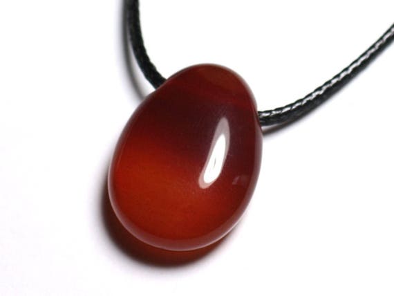 Collier Sautoir Perles Cornaline Et Céramique Orange/rouge Avec Perles Argentées - 67 Cm