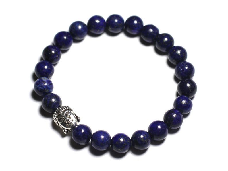 Bracelet Bouddha et Pierre semi précieuse Lapis Lazuli image 1