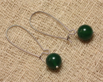 Boucles oreilles Pierre semi précieuse Onyx Vert