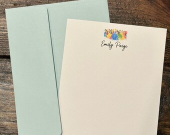 Princess Personalized Stationery, Girl Thank You Notes