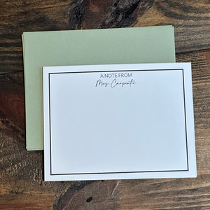 Modern Personalized Stationery Set,  Personalized Gift, teacher gift