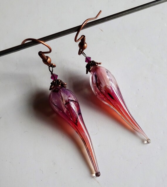 Parure Collier Boucles D'oreilles Venise Collier & Boucles D’oreilles En Verre De Murano – Artisanat Vénitien Fait Main – Couleur Pervenche – Pochette