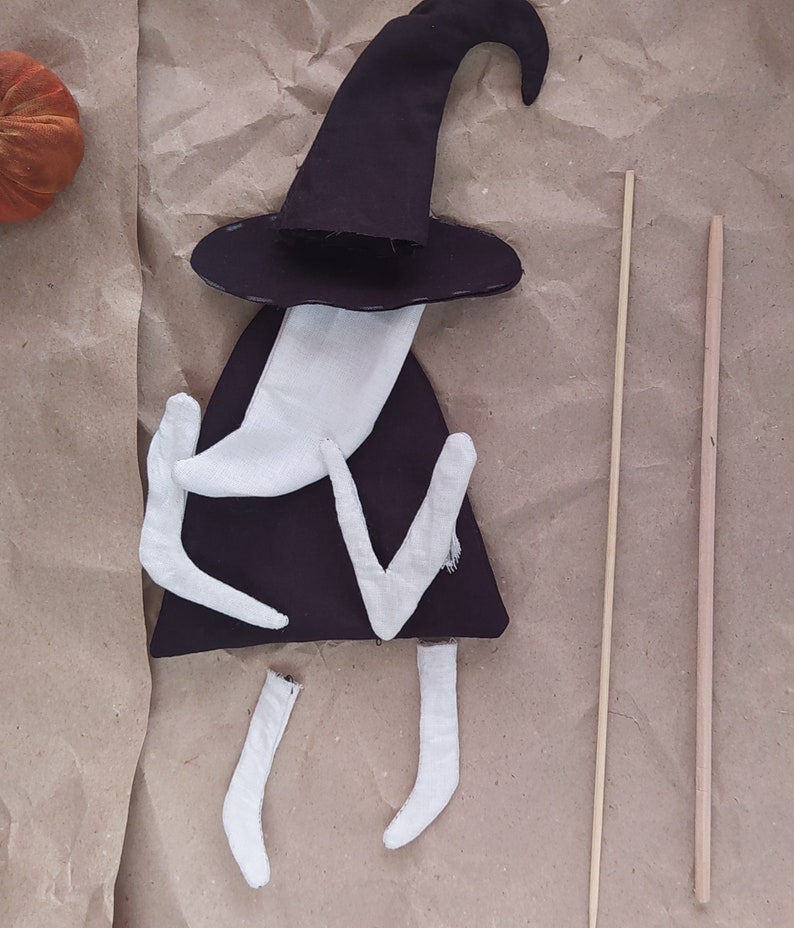 E pattern of Witch Halloween doll step by step instructions image 2