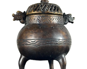 古い中国の青銅の香炉 - Etsy 日本