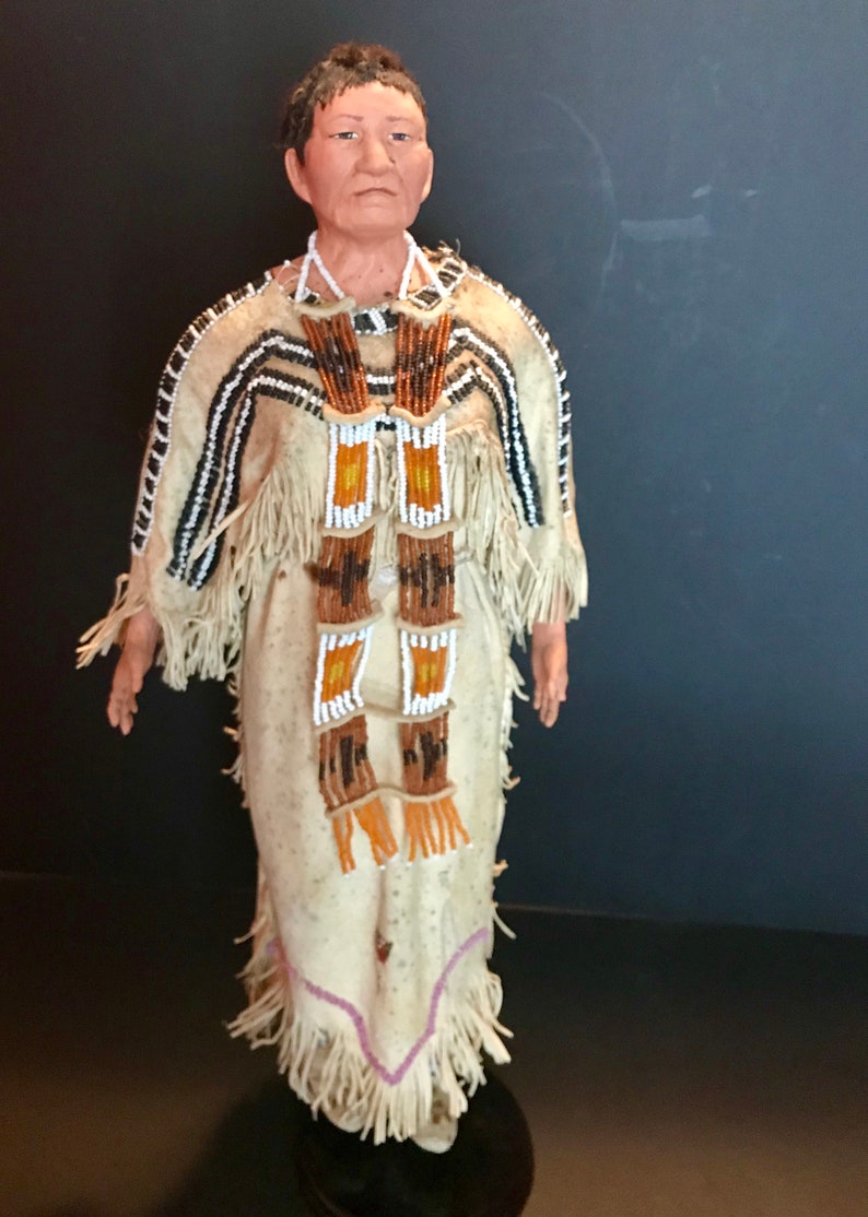 Native American Indian Doll With Traditional Lakota Sioux Etsy