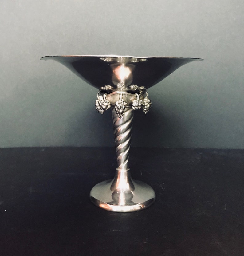 Vintage Silver Tazza Pedestal Bowl Jensen Style Compote Etsy