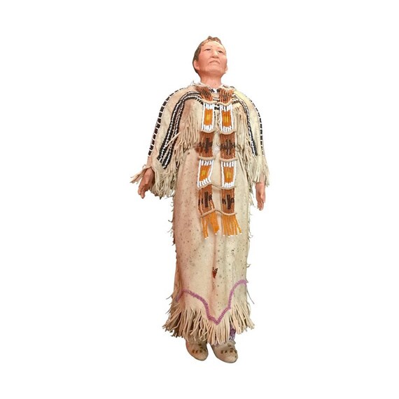 Vintage Doll Native American 17 Indian Figure Etsy