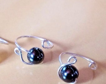 Silver ring, hematite ring, adjustable ring, gemstone ring, women's ring, ring