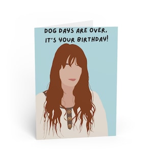 Greeting Cards - Florence and the Machine Birthday Card, Music Lover Gift, Pop Culture, Unique Card, Handmade Cards, Celebration Stationery