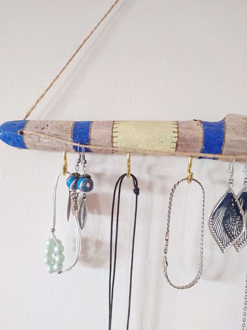 Boho Jewelry Holder, Driftwood Jewelry Storage, Bathroom Storage ...