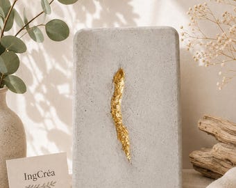 Wabi-sabi concrete wall art - Minimalist decor, Contemporary home decor, Gift
