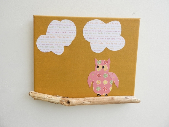 Décoration chambre bébé- hibou pour chambre bébé_ Tableau décoratif ... Décoration chambre bébé- hibou pour chambre bébé_ Tableau décoratif ...