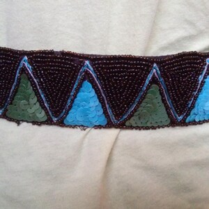 Belt in Blue Suede, and women, girl belt belt, hand sewn beads, woman accessories, accessories, women gift, girl gift