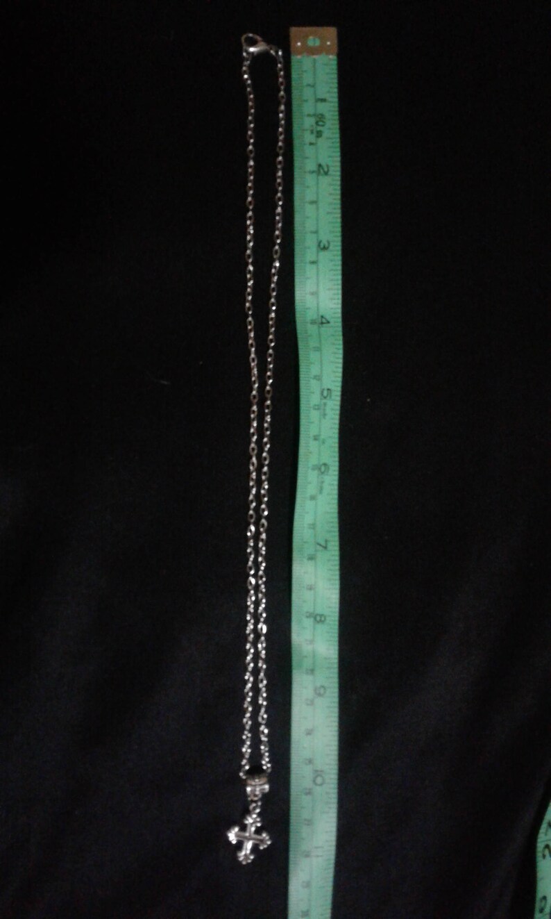 Silver Plated Necklace with Cross Charm