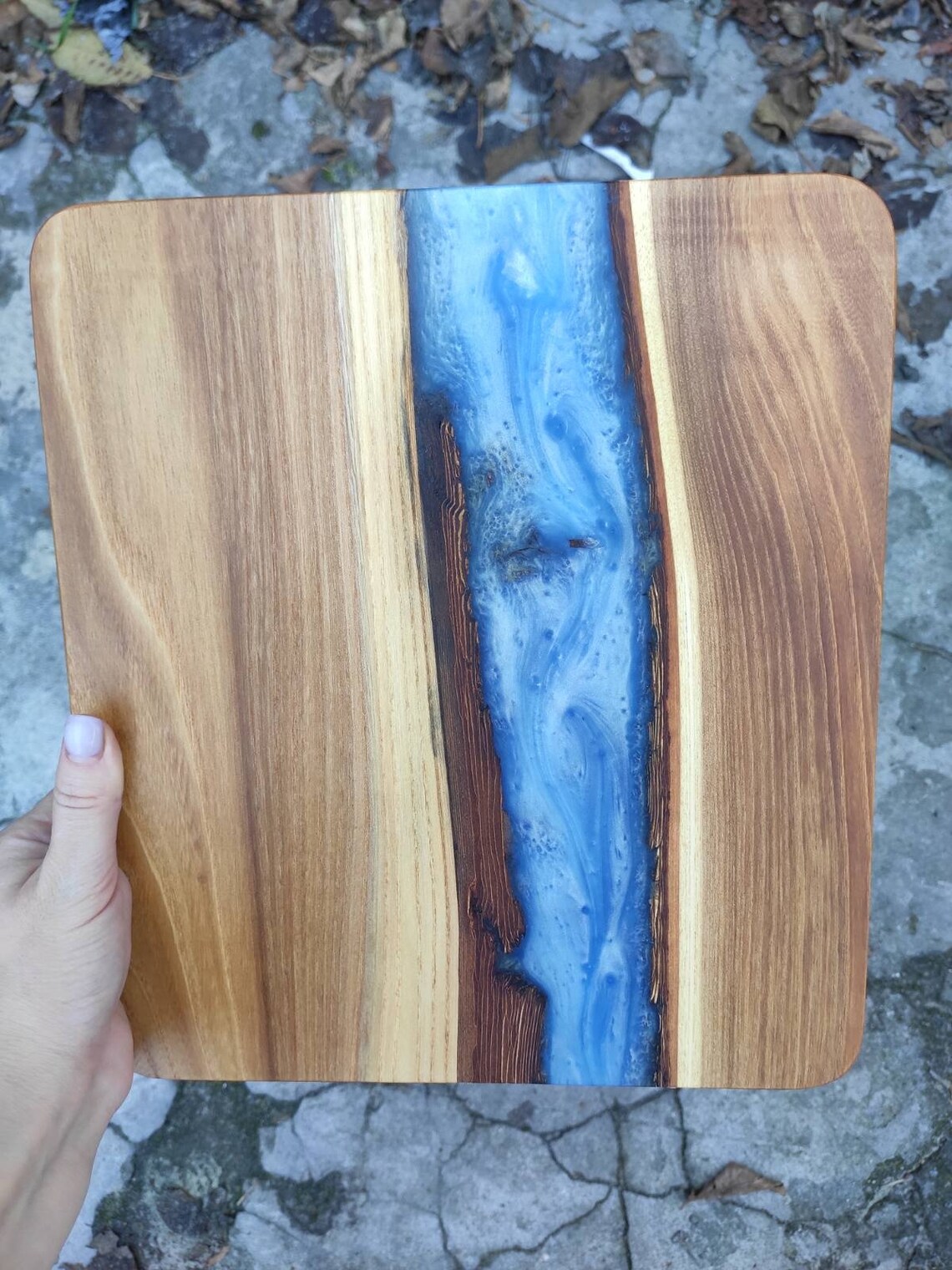 Epoxy wood cutting board River Epoxy cutting Kitchen supplies Etsy