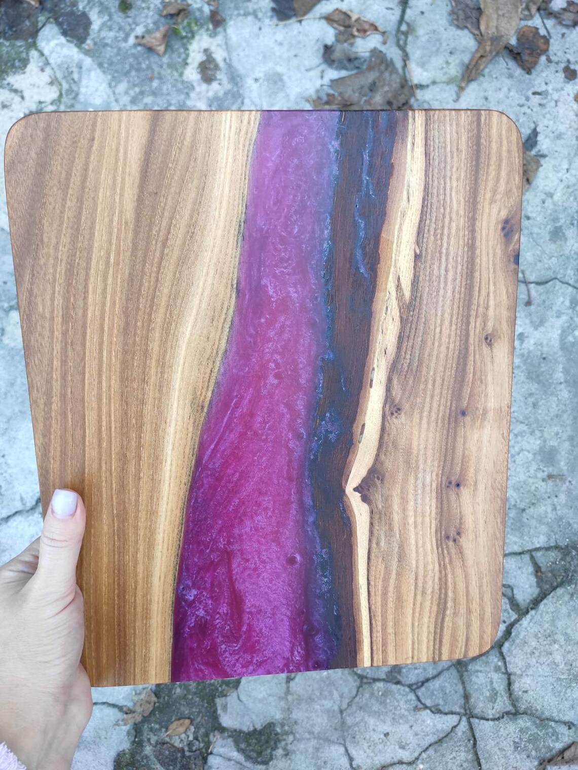 Epoxy wood cutting board River Epoxy cutting Kitchen supplies Etsy
