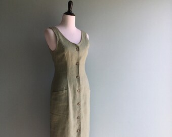 Sage green dress | Etsy