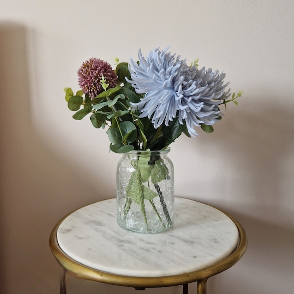 Navy Artificial Flowers Etsy UK