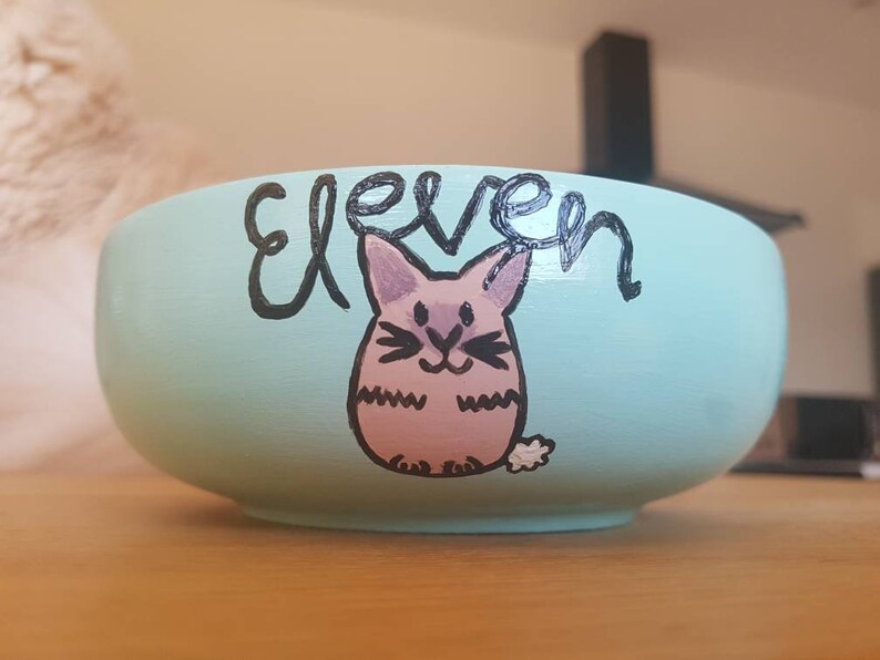 Marble Cat Food Dish Dog Plate Custom Personalised Hand Etsy