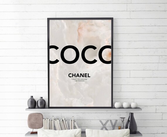 Coco Chanel Poster Coco Chanel Quote Chanel Poster Digital | Etsy