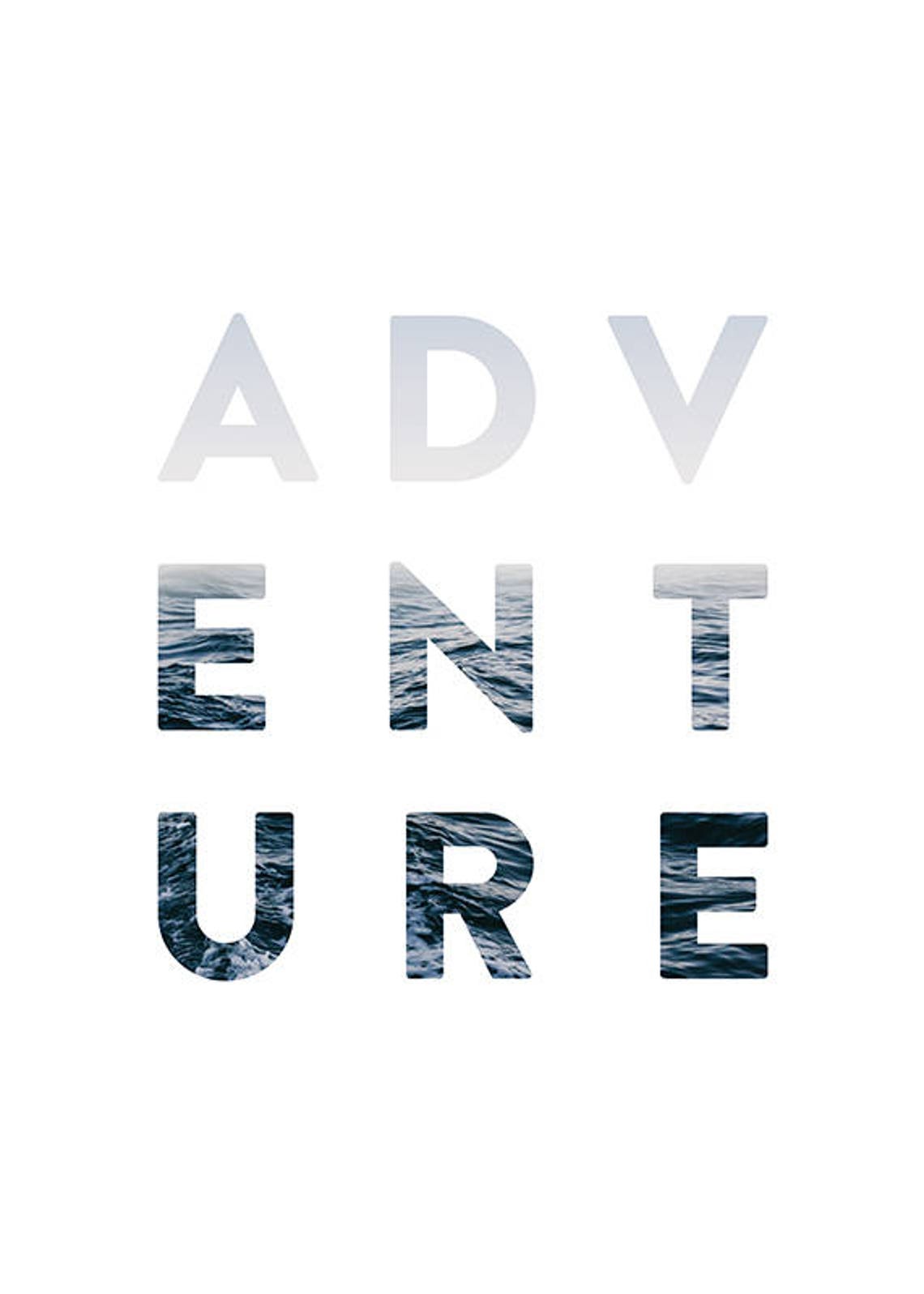 Adventure Print Adventure Wall Art Modern Poster Minimal Etsy