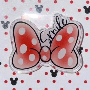 Minnie Mouse Bow Sticker or Pin