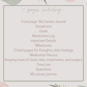 Cancer Journal Printable Cancer Survivor Cancer Patient - Etsy