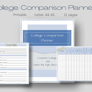 College Planner Printable Planner College Organizer - Etsy