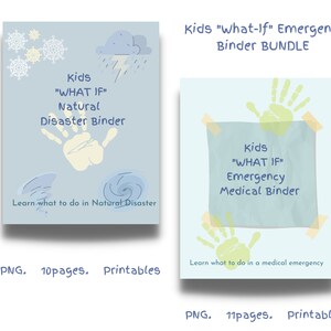 Emergency Binder for Kids Printable | What if Emergency Planner | Family Emergency Planning | Medical Planner