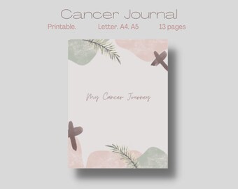 Cancer Journal Printable Cancer Survivor Medical Planner - Etsy