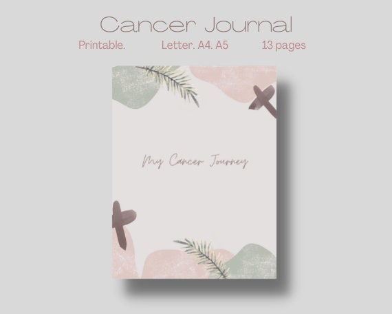 Cancer Journal Printable Cancer Survivor Medical Planner - Etsy