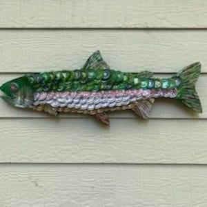 Bottle Cap Art - River Rainbow Trout